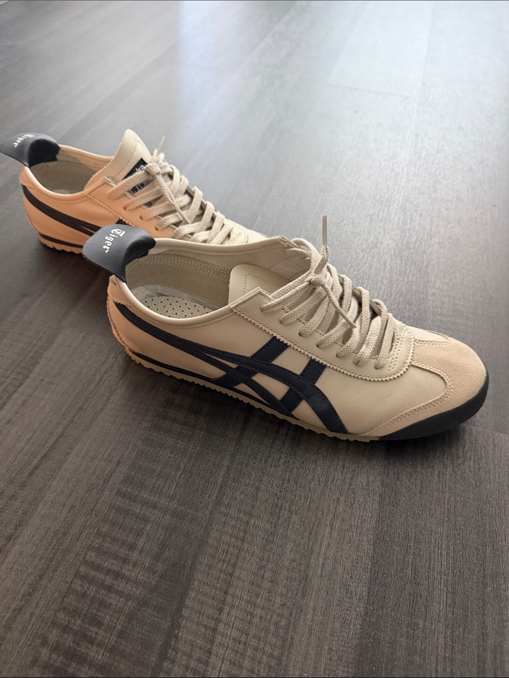 Onitsuka Tiger by Asics Men’s Mexico 66 Sneaker - Cream with Navy